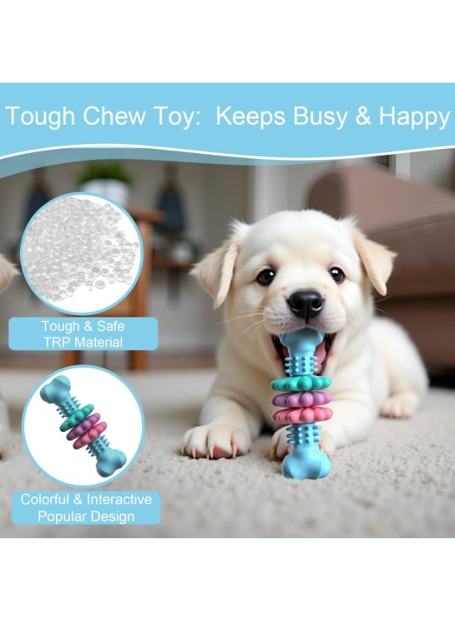 general Puppy Chew Toys, Indestructible Dog Toys for Aggressive Chewers - Small & Medium Breed, Durable Rubber Chew Bone Toy for Small Dogs, Puppy Toys for Teething, Anxiety & to Keep Busy - Image 5